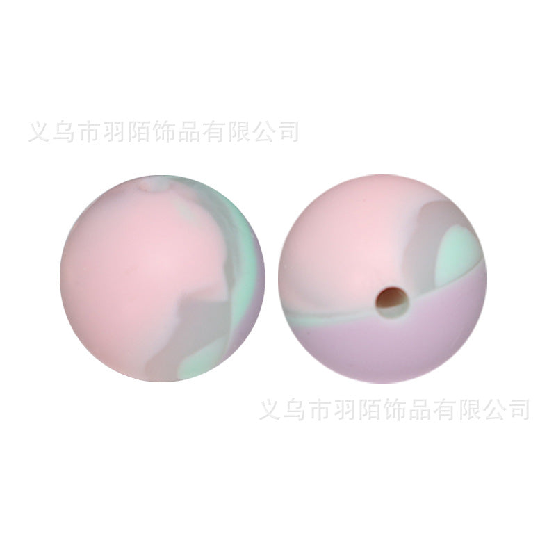 Wholesale 50PCS Rainbow Mixed Color Silicone Balls